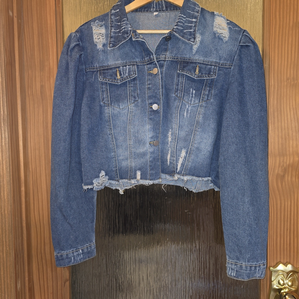 Distressed Blue Denim Jacket